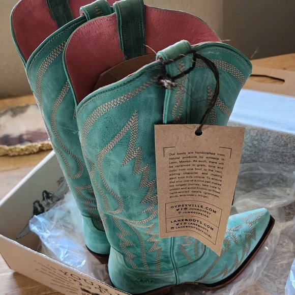 Lane Junk Gypsy Women's Nighthawk Boot Turquoise Blue - Picture 4 of 9